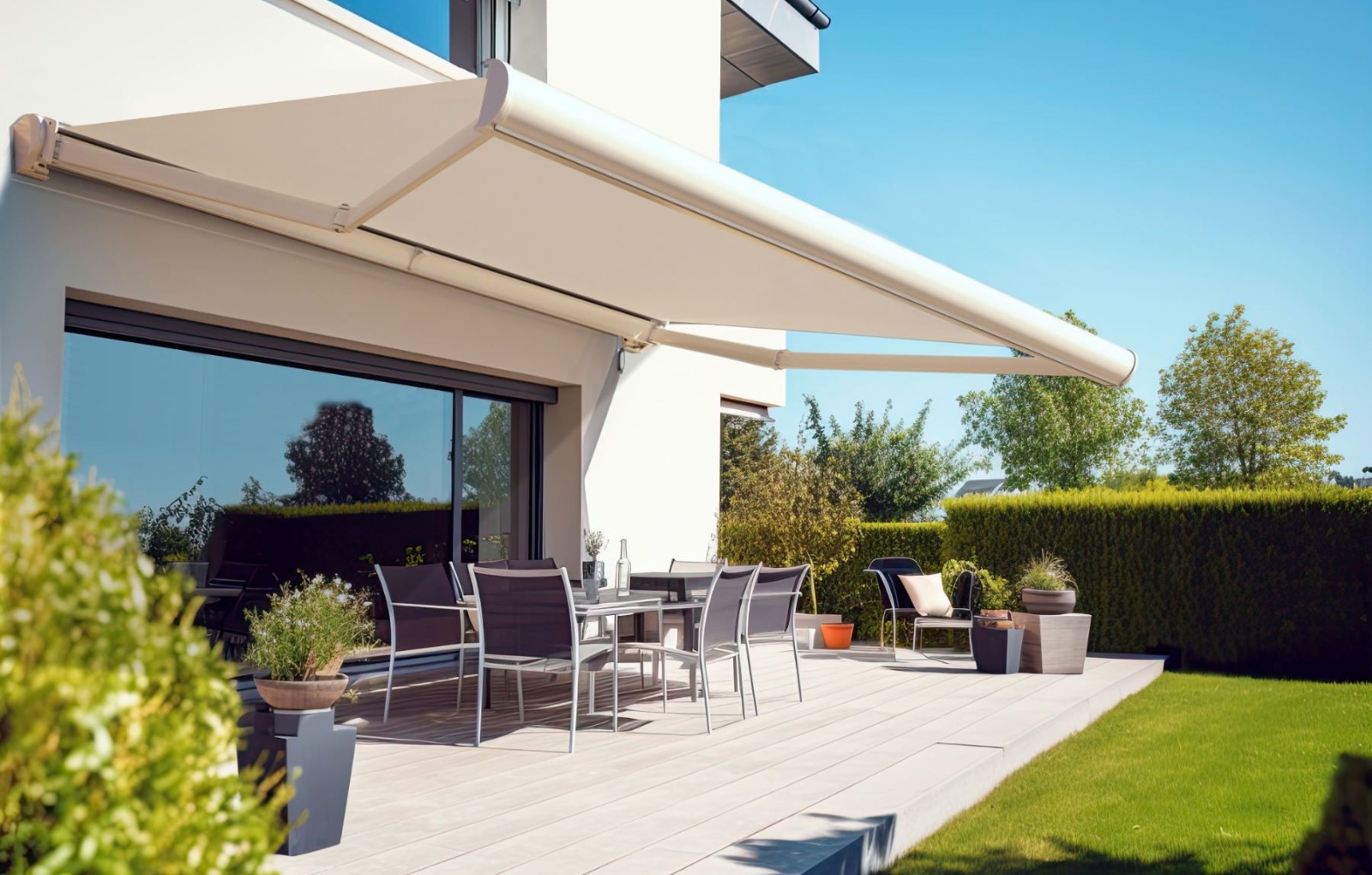 Beautiful home with awning